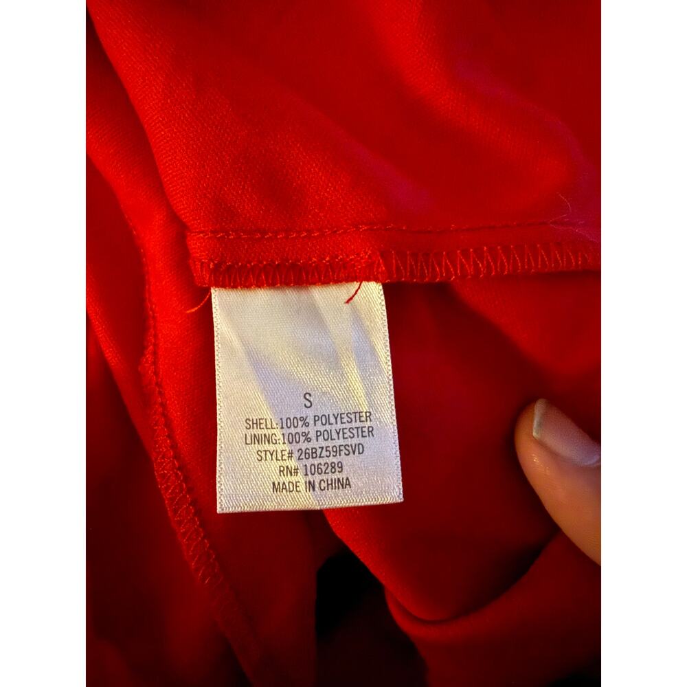 Fire Red Dress By Blue Rain Size Small - Picture 5 of 7